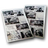 Поліетиленовий пакет із прорубною ручкою розмір 28х42 "Газета" ХВГ пакет із прорізною ручкою, пакет "банан" 50 штук, фото 2