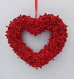 Серце з червоних троянд  - декор на день Святого Валентина, фото 3