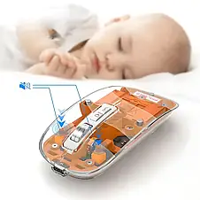 Миша бездротова прозора FMOUSE M133 з підсвічуванням YU227, фото 3