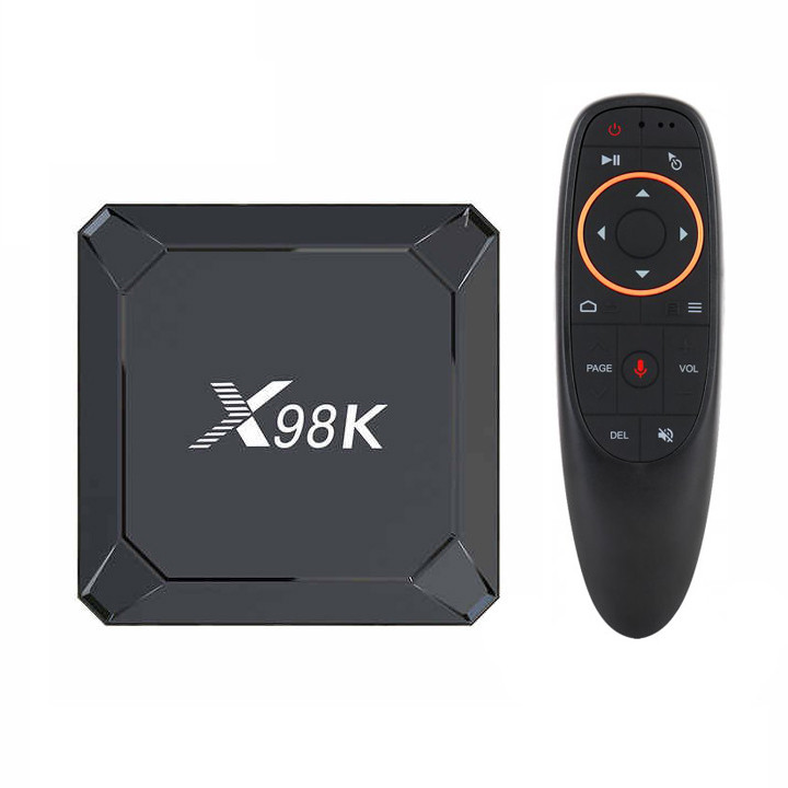 Смарт приставка X98K Android 13 RK3528 4/32 ГБ, WIFI 6 + аеропульт з мікрофоном і гіроскопом