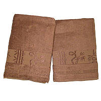 Набор полотенец Bamboo (пара 50х90см и 70х140см) коричневое 3232_royal_brown_para