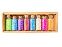 Набор разноцветного Бисера для создания Украшений "Роскошь Цветов" в стеклянных баночках || FavGoods