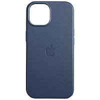 Кожаный чехол Leather Case (AAA) with MagSafe and Animation для Apple iPhone 15 Pro (6.1") NST