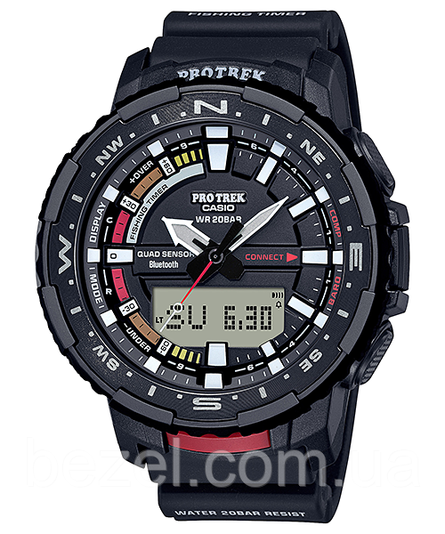 Чоловічий годинник Casio ProTrek PRT-B70-1 Fishing Timer Bluetooth