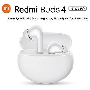 Бездротові навушники TWS Xiaomi Redmi Buds 4 Active (BHR8000GL) White Оригінал! | Вибір 2024 року!