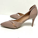 Жіночі туфлі нудові човники шпилька розмір 36, фото 5