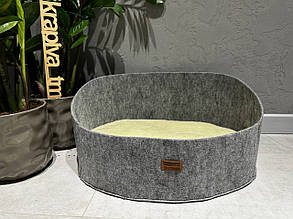 Лежанка для собаки кота, лежак для домашніх тварин, спальне місце натуральне м'яке, матрац, будиночок