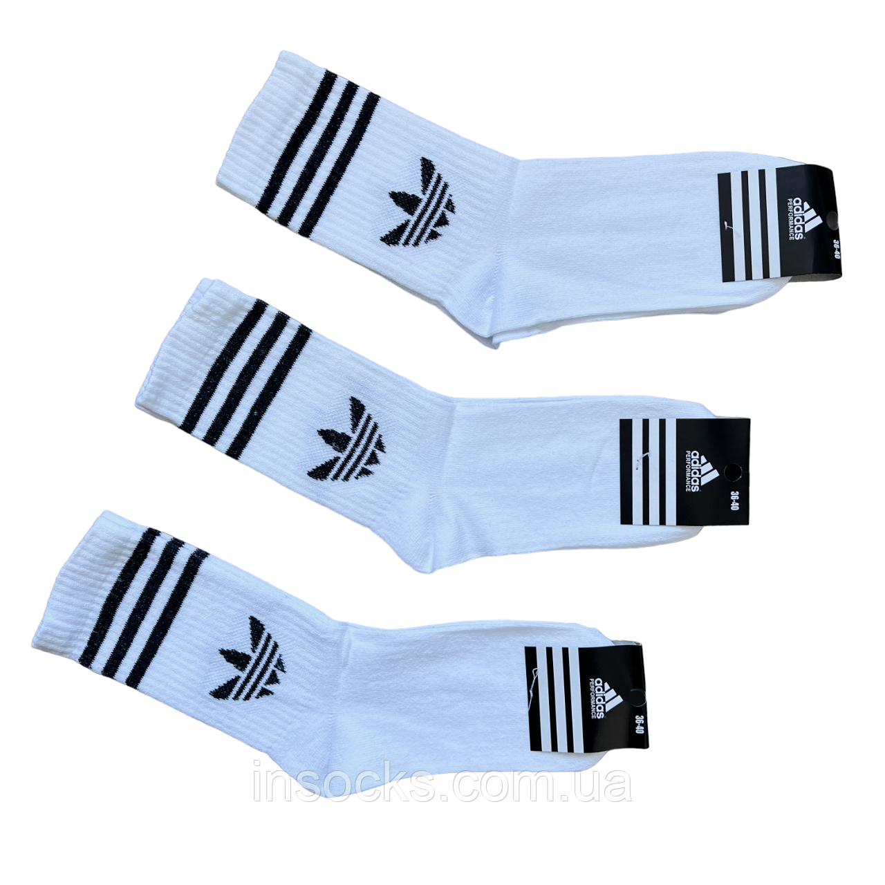 Шкарпетки жіночі "Adidas" теніс. 36-40р. Білі. Високі, демісезонні.