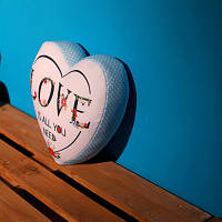 Подушка сердце 3D Love is all you need 40х40х7,5 см (3DPS_15L079)