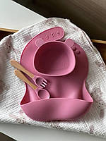 Набор детской силиконовой посуды для прикорма