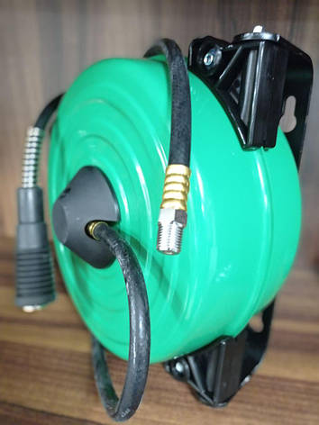 Шланг повітряний на котушці (подовжувач пневматичний) 20атм 8х12мм, 10м TOPTUL KHAP0810E, фото 1