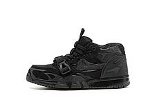 Чоловічі кросівки Nike Air Trainer 1 SP Black Взуття Найк Аір Трейнер чорні нубук текстиль рефлектив демісезон, фото 6