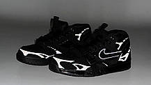 Чоловічі кросівки Nike Air Trainer 1 SP Black Взуття Найк Аір Трейнер чорні нубук текстиль рефлектив демісезон, фото 5
