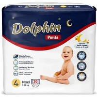 Подгузники Dolphin Dolphin 4 maxi 7-18 кг 30 шт (8680131207237) DL