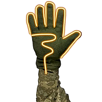 Тактические перчатки с подогревом зимние от usb юсб павербанк powerbank