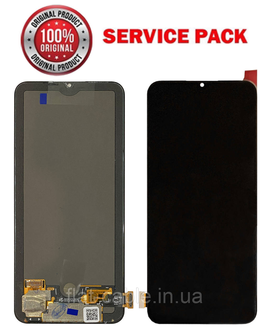 Дисплей + сенсор Xiaomi Mi 10 Lite (M2002J9G, M2002J9S, M2002J9E) Чорний SERVICE PACK AAAA