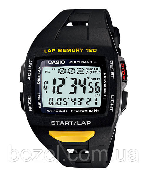 Чоловічий годинник Casio STW-1000-1JH Phys для спорта, с радиоконтролем