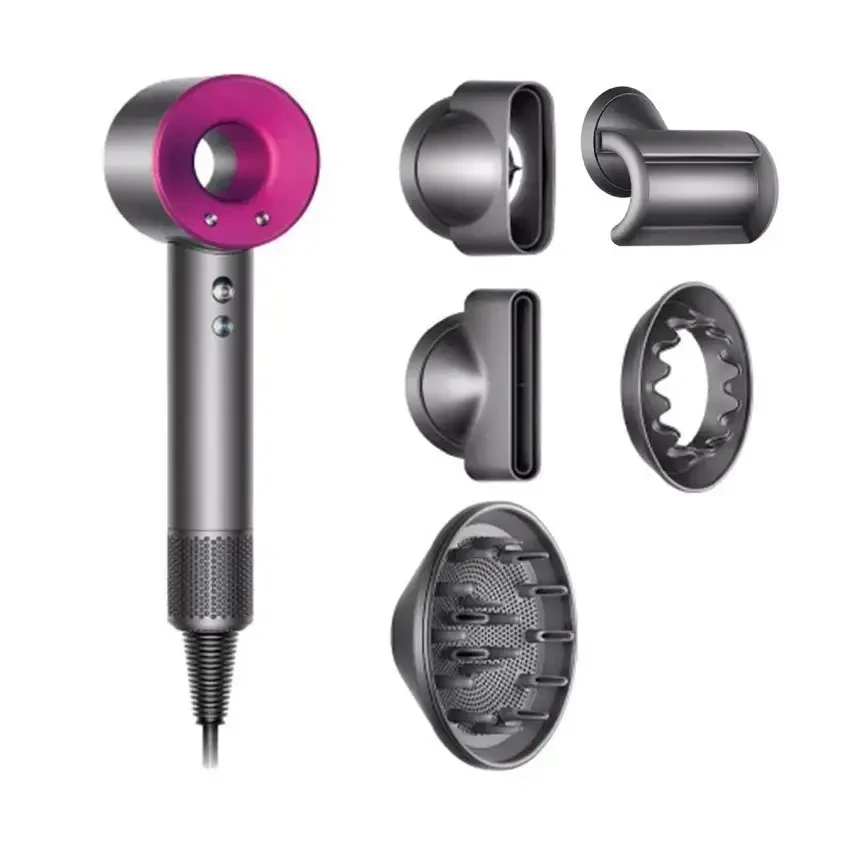 Фен для волосся Super Hair Dryer 1600W захист від перегріву іонізація повітря та магнітні насадки