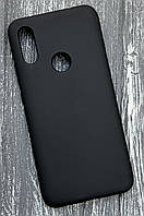 Чехол для Xiaomi Redmi 7 матовый чехол с микрофиброй на телефон сяоми редми 7 черный/black