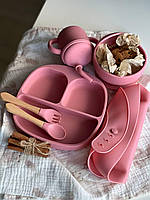 Набор детской силиконовой посуды (посуда для начала прикорма малышей) 6 позиций