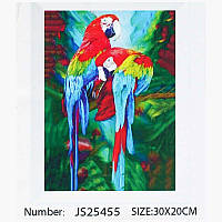 Алмазна мозаїка JS 25455 (50) "TK Group", "Птахи", 30х20 в коробці