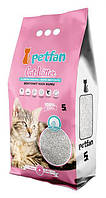 Наполнитель для кошачьего туалета PETFAN BABY POWDER Бентонитовый с запахом детской пудры 5 л