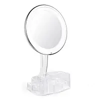 Настольное зеркало для макияжа с LED 26LED 360° с органайзером XH-086