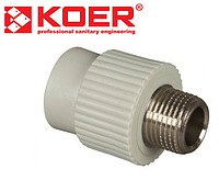 Муфта KOER 20х3/4"M наружная PPR K0095.PRO