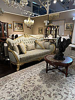 Комплект диван+2 кресла бароко, качественный, деревянный, Сохо