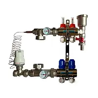 Коллектор для теплого пола из нержавеющей стали EP на 2 контура (Польша)