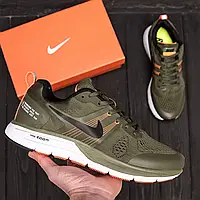 Мужские кроссовки Nike ZOOM хаки (Найк) летние кроссы, дышащие, сетка р.44