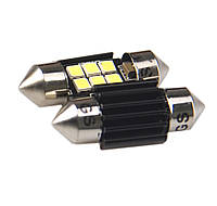 Автолампа GS FS-2835-6SMD 12-24V 36MM CANBUS Driver White