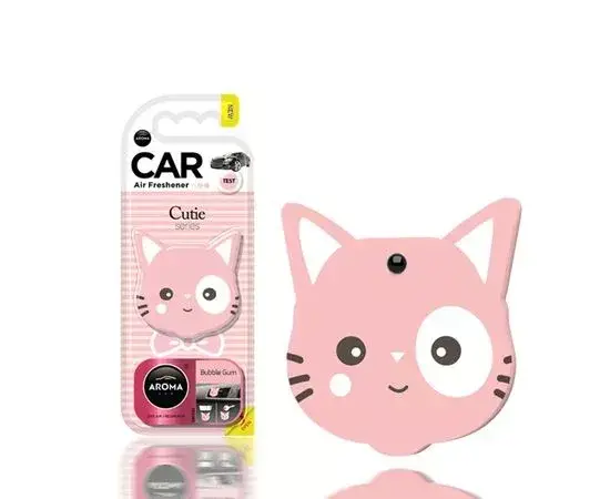 Автомобільний ароматизатор Aroma Car Art Cats Cutie - Bubble Gum, фото 1