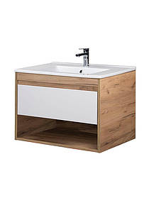 Тумба 70 см Осло Wood з умивальником Creavit ID 70 Мойдодир