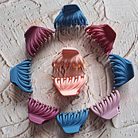 Краб с каучуковым покрытием цветной медузка двойные зубья 4,5 см