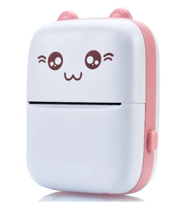 Принтер Portable Mini Printer дитячий портативний з термодруком (45601-4-E) рожевий