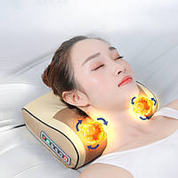 Электронная вибрационная массажная подушка для шеи с подогревом плеч из пены с эффектом памяти