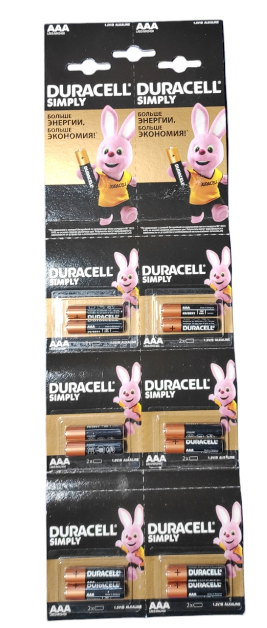Батарейка міні-пальчикова LR03 Duracell ( 12шт. ), фото 1
