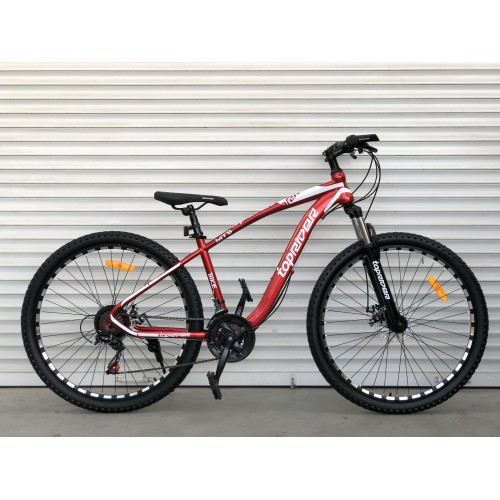Велосипед гірський Toprider 550 27.5" рама 15 обладнання Shimano Червоний