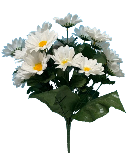 Штучні квіти Букет Ромашки 23 голів , 440мм, колір-білий, фото 1