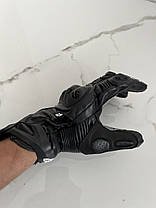 Мото перчатки шкіряні Alpinestars S-1 чорні, фото 2