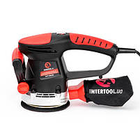 Шліфмашина INTERTOOL WT-0542 эксцентрикова, електрична 480 Вт, 4000-14000 об/хв, 125 мм, хід ексцентрика 2.3 мм, фото 7