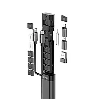 Багатофункціональний смарт-адаптер Budi (9 в 1) Multi Cable Stick M8J516