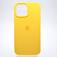 Чехол накладка Silicon Case Full Cover для iPhone 13 Pro Max Canary Yellow Желтый