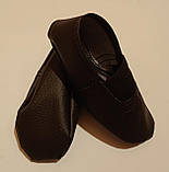 Чешки дитячі штучна шкіра, чорні, фото 2