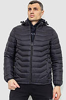 Куртка мужская демисезонная с капюшоном, цвет черный, размер XL FA_008894