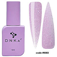 DNKa Liquid Acrylgel №0003 Plum Tart - жидкий акрил-гель (нежно-сиреневый с шиммером), 12 мл