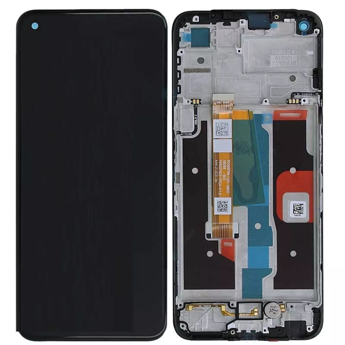 Дисплей Realme 8i модуль в зборі з тачскріном і рамкою, Original PRC, чорний