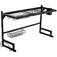 Органайзер для мойки посуды Kitchen Rack 65 см, Кухонная сушка для посуды, металлическая сушилка для кухни