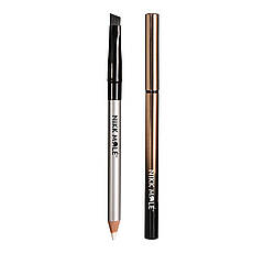 Контурна Паста в олівці для брів з пензлем Nikk Mole Brow Paste 1.5 г (білий)